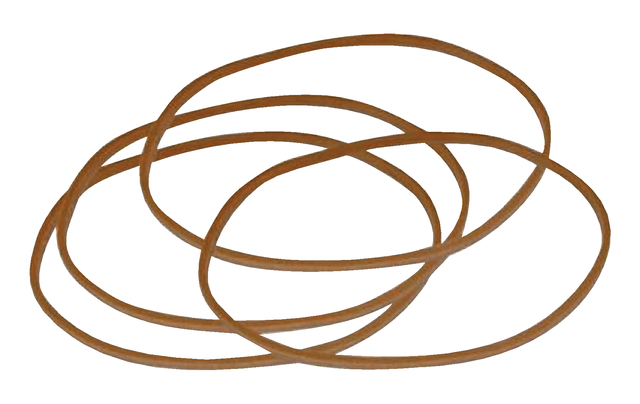 Elastique n°22 Standard Rubber Bands 100x1,5mm 500gr brun 1330 pièces