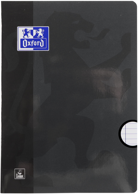 Schrift Oxford School A4 lijn 72 pagina's 80gr zwart