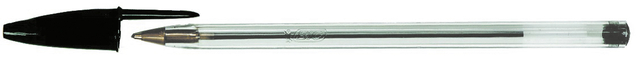 Stylo bille BIC Cristal Medium noir boîte 90+10 gratuits