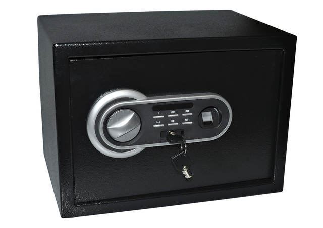 Coffre-fort Pavo 350x250x250mm empreintes digitales noir