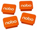 Aimant Nobo 22m orange 4 pièces