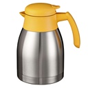 Pot isotherme Bravilor double paroi inox-jaune 1,5 litre