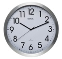 Horloge murale MAULmove RC Ø400x45mm aluminium/blanc avec pile