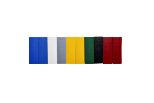 Magneet MAUL Solid 54x19mm 1000gr assorti 10 stuks