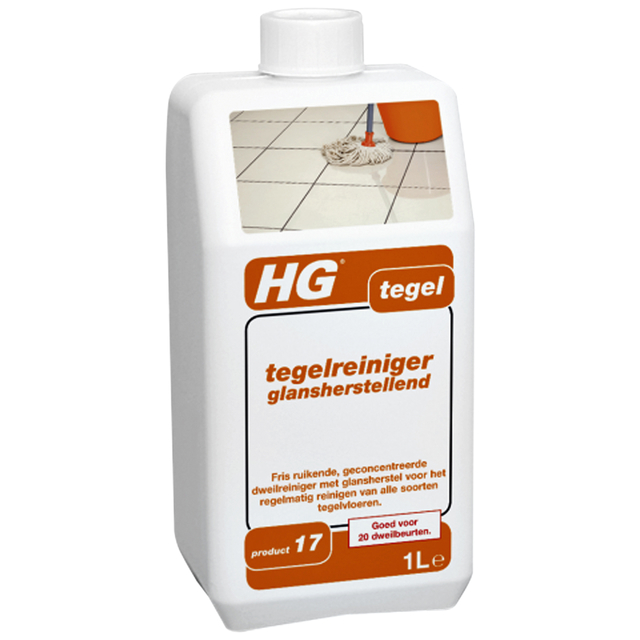 Vloerreiniger HG voor tegelvloeren glans 1l
