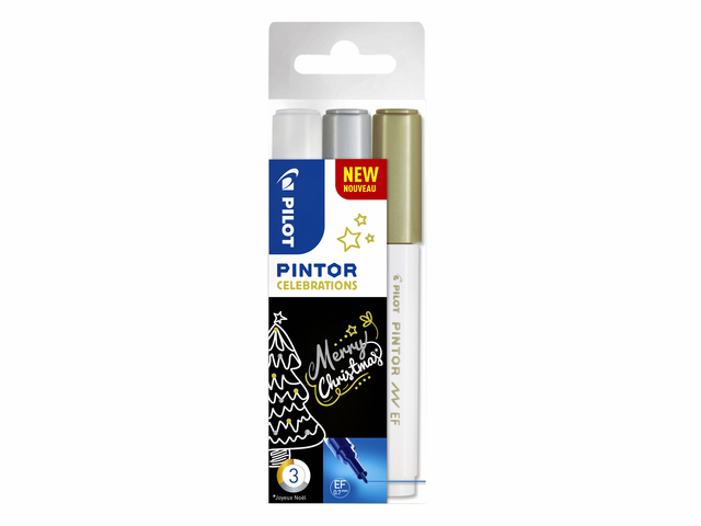 Feutre PILOT Pintore Celebrations Extra Fin assorti 3 pièces