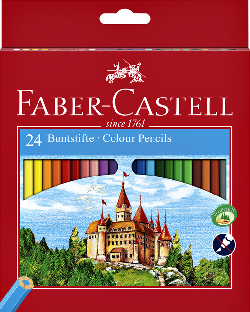 Crayon de couleur Faber-Castell assorti set 24 pièces