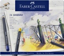 Crayon de couleur Faber-Castell Goldfaber boîte 24 pièces assorti