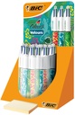 Stylo bille Bic 4 couleurs Velours assorti
