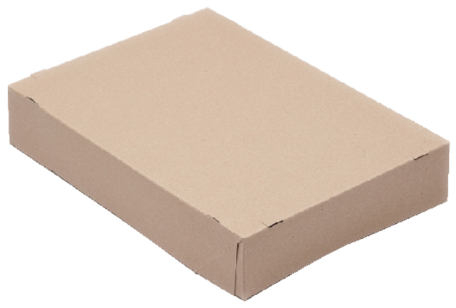 Boîte télescopique CleverPack A4 305x218x55mm pour 500 feuilles brun 10 pièces