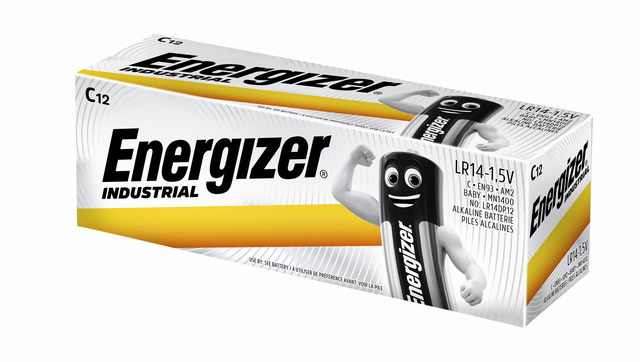Pile Energizer Industrial C alcaline boîte 12 pièces