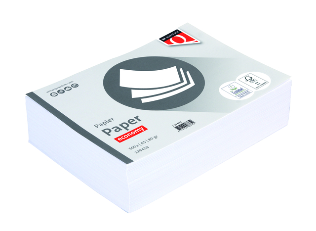 Papier copieur Quantore Economy A5 80g blanc 500 feuilles