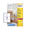 Etiket Avery L7166B-100 99.1x93.1mm blockout 600 stuks