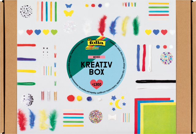 Boîte loisirs créatifs plus de 1300 articles assorti