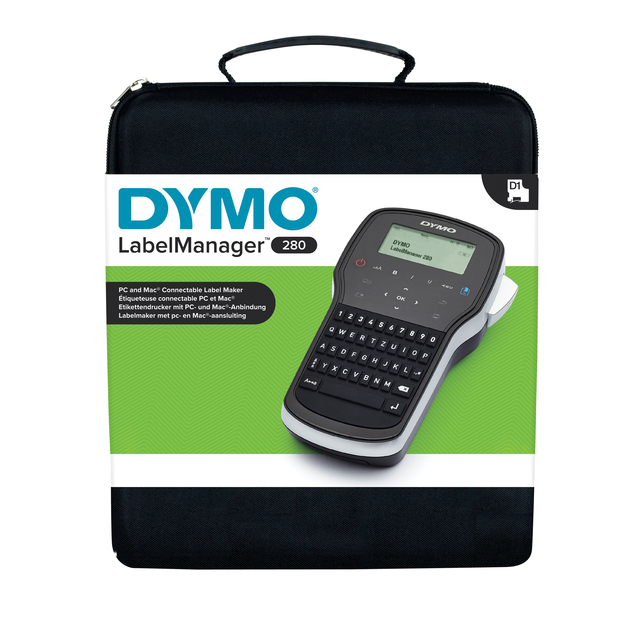 Etiqueteuse Dymo LabelManager 280 portable qwerty 12mm coffret