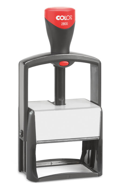 Cachet à Formules Colop Heavy Duty 2800 Classic Line personnalisable rouge