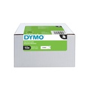 Ruban étiquettes Dymo LabelManager D1 polyester 19mm noir sur blanc 10 pièces