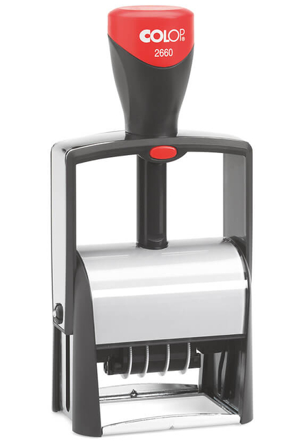 Cachet à Formules Colop Heavy Duty 2660 Classic Line personnalisable rouge
