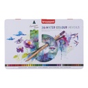 Crayon aquarelle Bruynzeel Expression boîte métal 36 couleurs