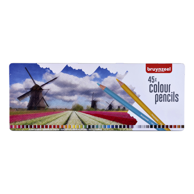Crayon de couleur Bruynzeel Holland set 45 pièces assorti
