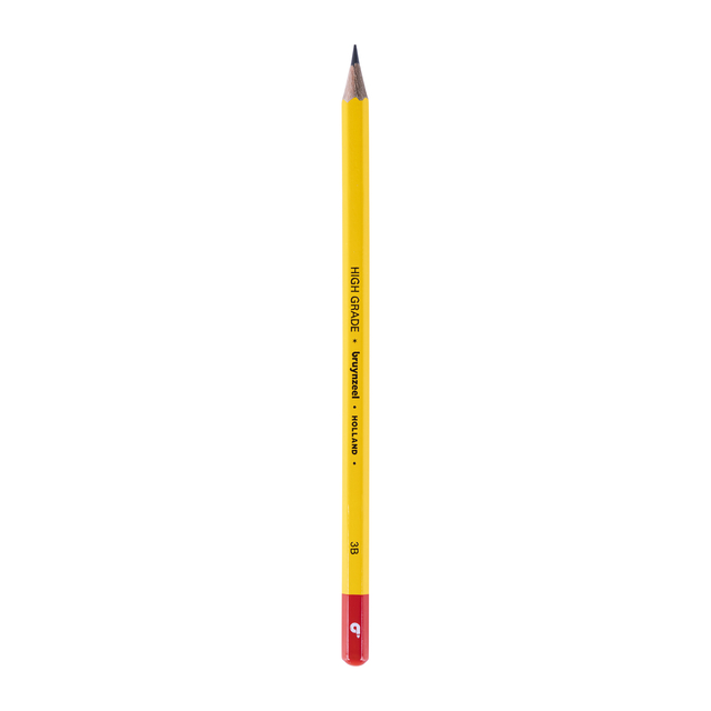 Crayon graphite Bruynzeel Burotek 3B set 12 pièces gris