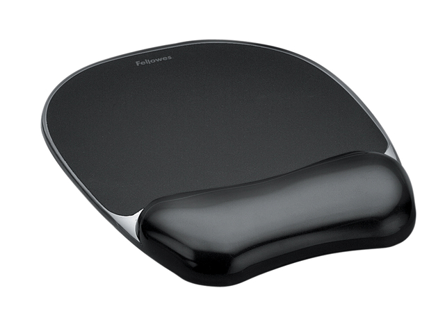 Tapis souris avec repose-poignet Fellowes Crystals gel transparent bleu