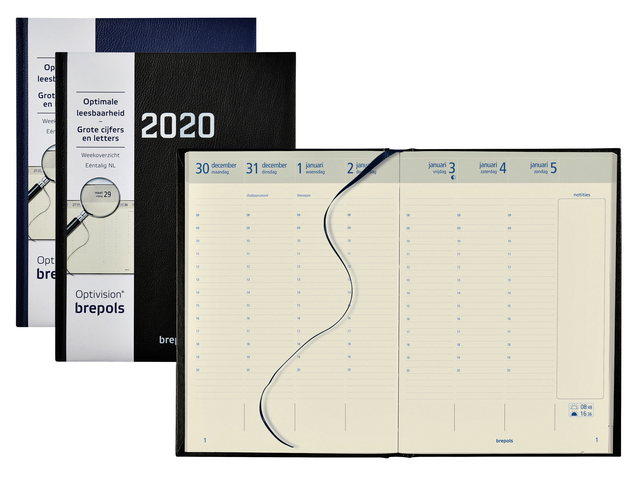 Agenda 2020 Optivision XL groot cijfer A4 NL