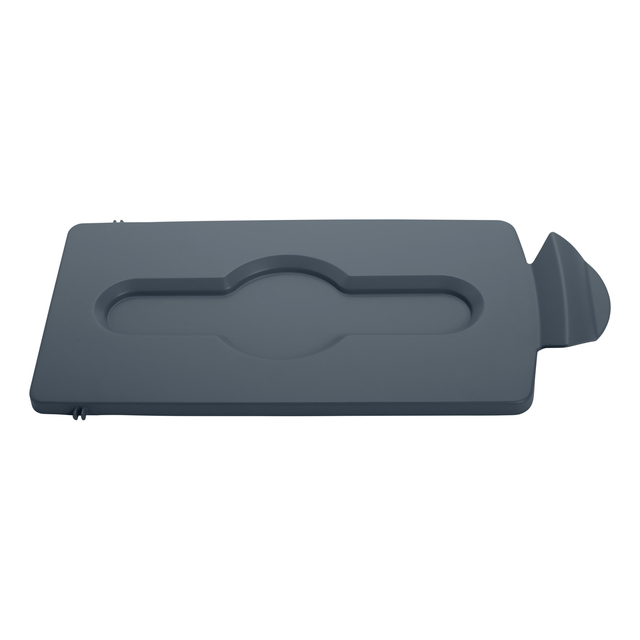 Insert couvercle pour station de recyclage Slim Jim jaune fermé