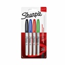 Viltstift Sharpie rond fine assorti blister à 4 stuks
