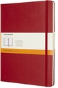 Carnet de notes Moleskine XL 190x250mm uni rigide rouge écarlate