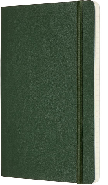Notitieboek Moleskine large 130x210mm lijn soft cover myrtle green