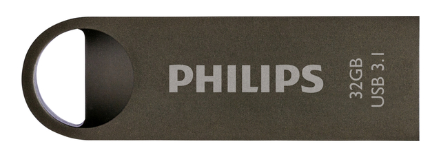 Clé USB 3.1 Philips Moon USB-A 32Go gris