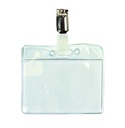 Badge Quantore avec clip 60x90mm