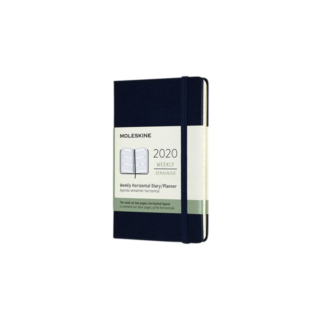 Agenda 2020 Moleskine 12mnd weekly pocket blauw