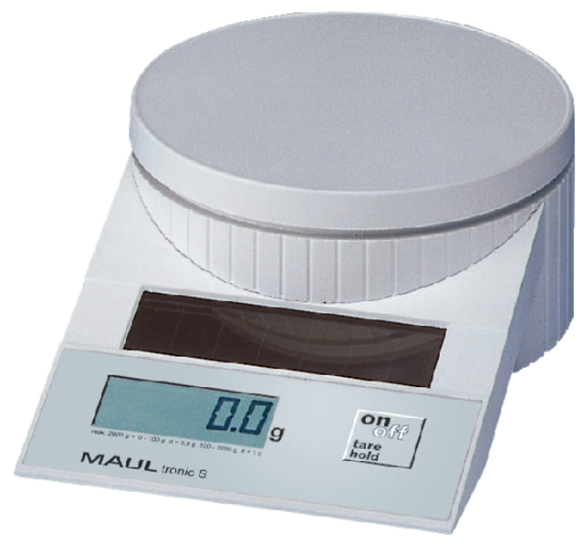 Pèse-lettres Maultronic Solar jusqu'à 2000g blanc