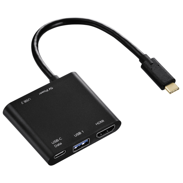 Adapter Hama USB-C naar multiport 4-in1