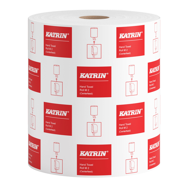 Poetspapier Katrin medium 2-laags 500 vel wit 481911
