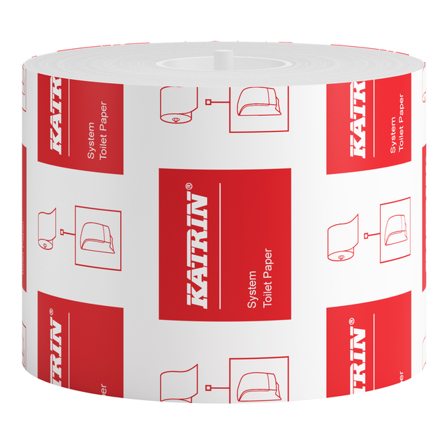 Papier toilette Katrin System 103424 2 épaisseurs 92m blanc
