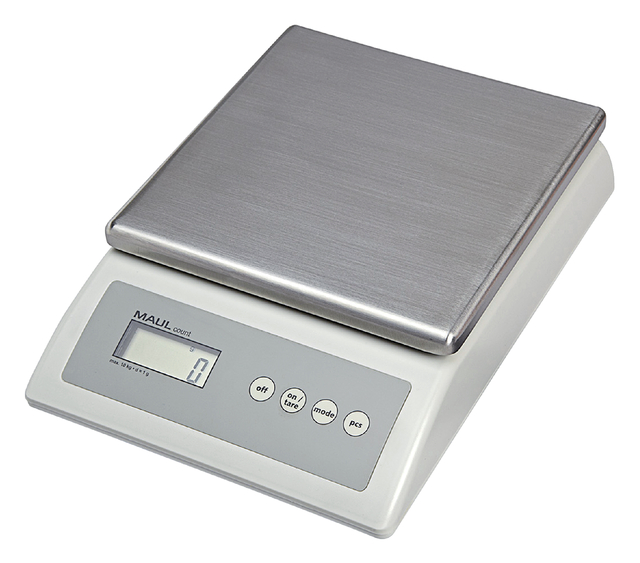Balance de comptage MAULcount 10kg plateau métal 17x17,5cm 220V + pile gris