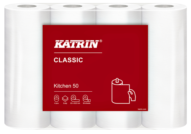 Keukenrol Katrin 47789 Classic pak à 4 rollen