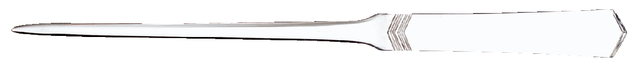 Ouvre-lettres MAULslim plat inox lame étroite de 245mm blister 1 pièce