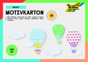 Fotokarton Folia A6 40vel met basisdesigns assorti