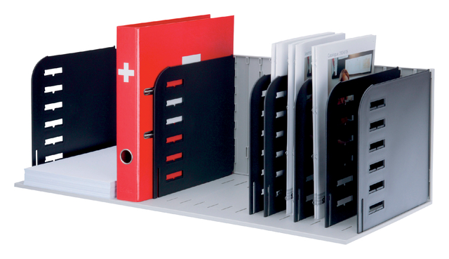 Module de classement Styrorac 8 compartiments noir/gris