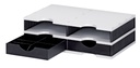 Module de classement Styrodoc A4 4 casiers noir/gris