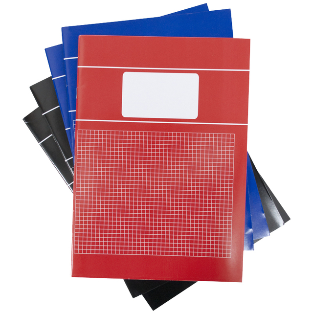 Cahier SOHO Basic A4 carreau 5x5mm 80 pages 60g assorti 5 pièces