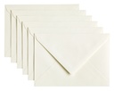 Enveloppe Papicolor C6 114x162mm blanc paquet 6 pièces
