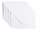 Enveloppe Papicolor C6 114x162mm kraft blanc paquet 6 pièces