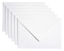 Enveloppe Papicolor C6 114x162mm blanc perle métallisé paquet 6 pièces