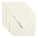 Enveloppe Papicolor 140x140mm blanc paquet 6 pièces