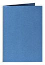 Carte de correspondance Papicolor double 105x148mm bleu roi 6 pièces